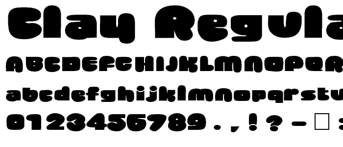 CLAY Regular font